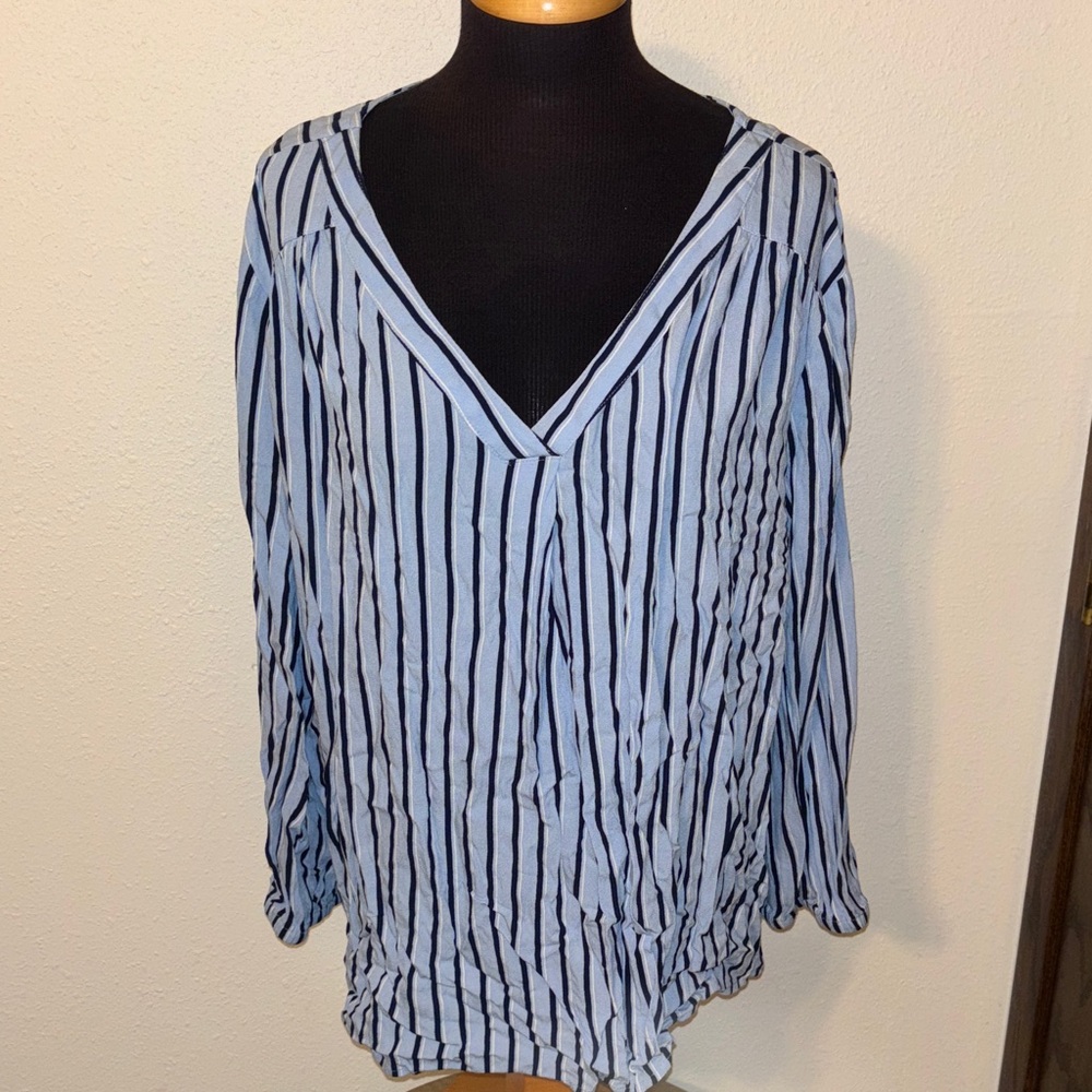 St. John’s Bay Pullover Striped Top size 2X